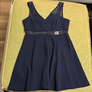BCBGeneration Navy Lace Dress